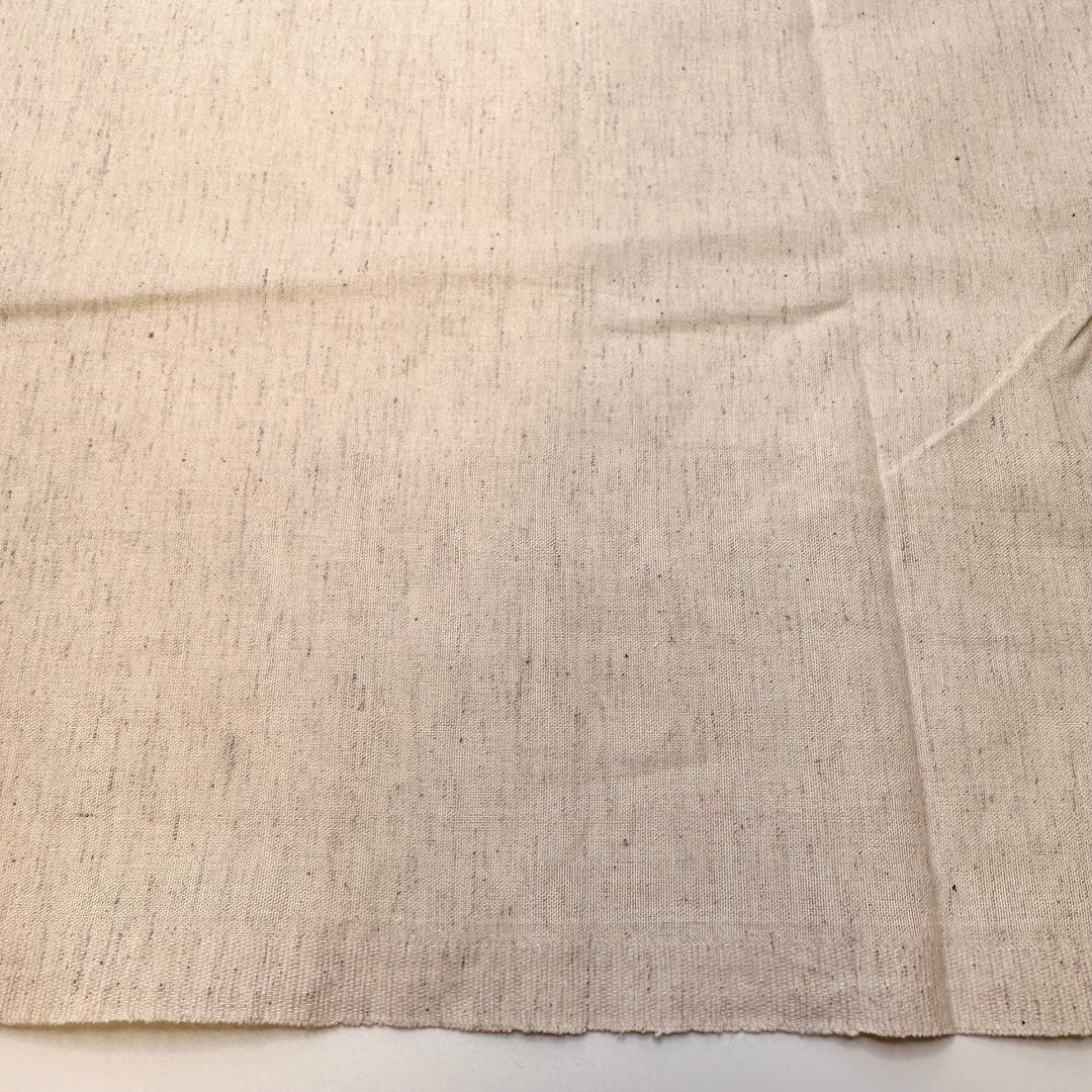 Morning Breath Exercise - Vintage Linen Blend Woven - Cream - 2.2M Bundle - True Deadstock fabric Fabric by private - Sustainable Textile | FABCYCLE