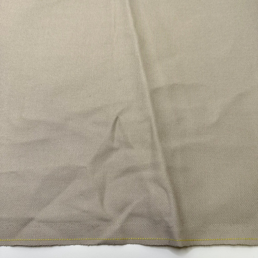 Morning Dove Coo - Water Resistant Basket Weave Poly/PU Woven - Light Beige - 1.45M Bundle - True Deadstock fabric Fabric by private - Sustainable Textile | FABCYCLE