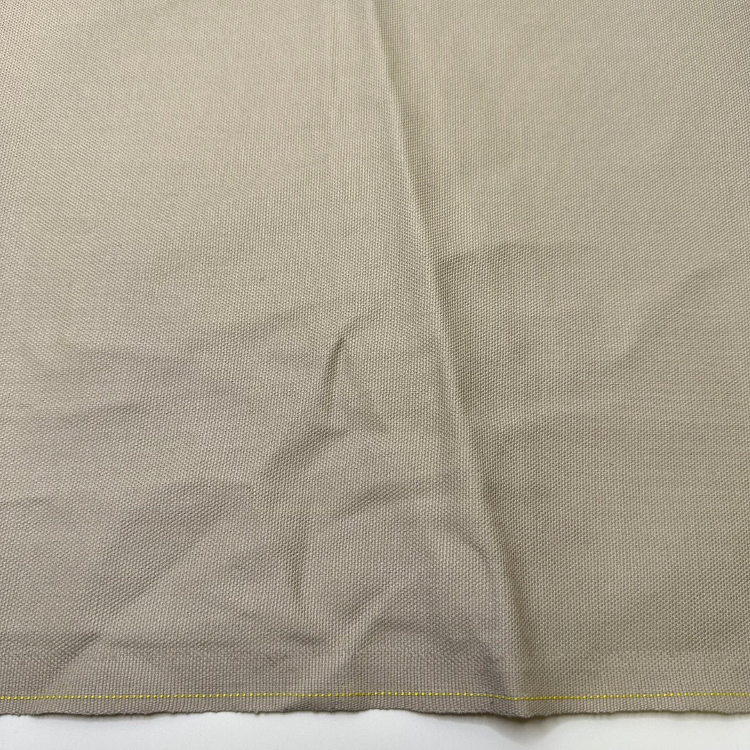 Morning Dove Coo - Water Resistant Basket Weave Poly/PU Woven - Light Beige - 1.45M Bundle - True Deadstock fabric Fabric by private - Sustainable Textile | FABCYCLE