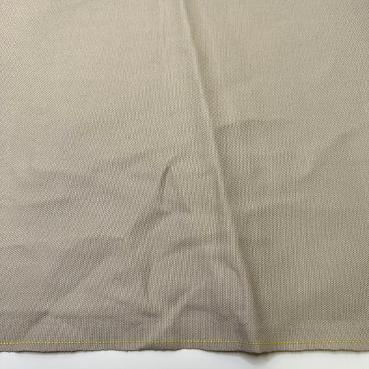 Morning Dove Coo - Water Resistant Basket Weave Poly/PU Woven - Light Beige - 1.45M Bundle - True Deadstock fabric Fabric by private - Sustainable Textile | FABCYCLE