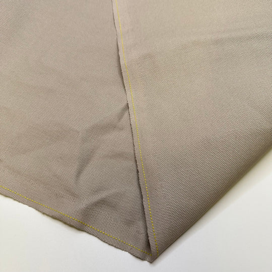 Morning Dove Coo - Water Resistant Basket Weave Poly/PU Woven - Light Beige - 1.45M Bundle - True Deadstock fabric Fabric by private - Sustainable Textile | FABCYCLE