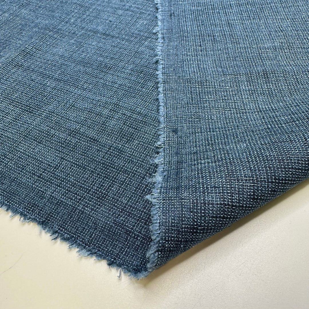 Morning Rain - Polyester Blend Woven - Blue - 2.4M Bundle - True Deadstock fabric Fabric by private - Sustainable Textile | FABCYCLE