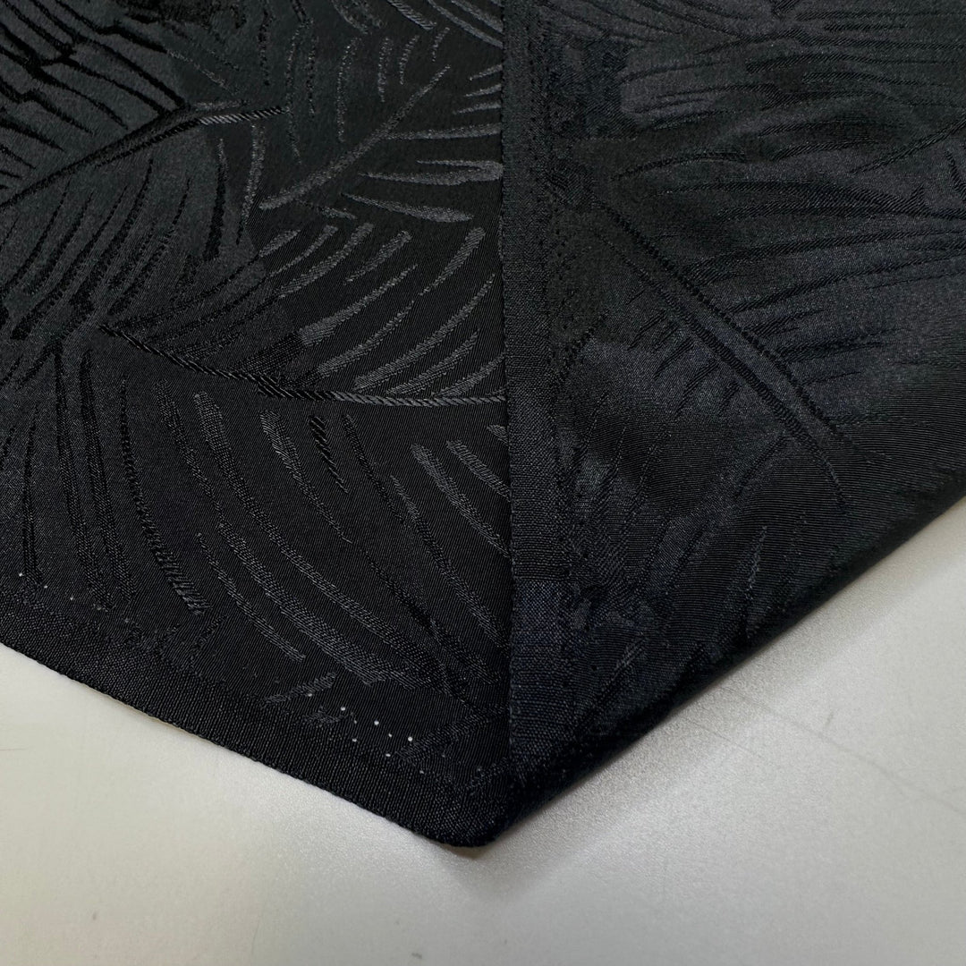 Morticia On Vacation - Polyester Blend Woven - Black Floral - 2.5M Bundle - True Deadstock fabric Fabric by private - Sustainable Textile | FABCYCLE