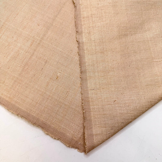 Mother Of Pearl - Raw Silk Silk Woven - Light Beige - 3.2M Bundle - True Deadstock fabric Fabric by private - Sustainable Textile | FABCYCLE