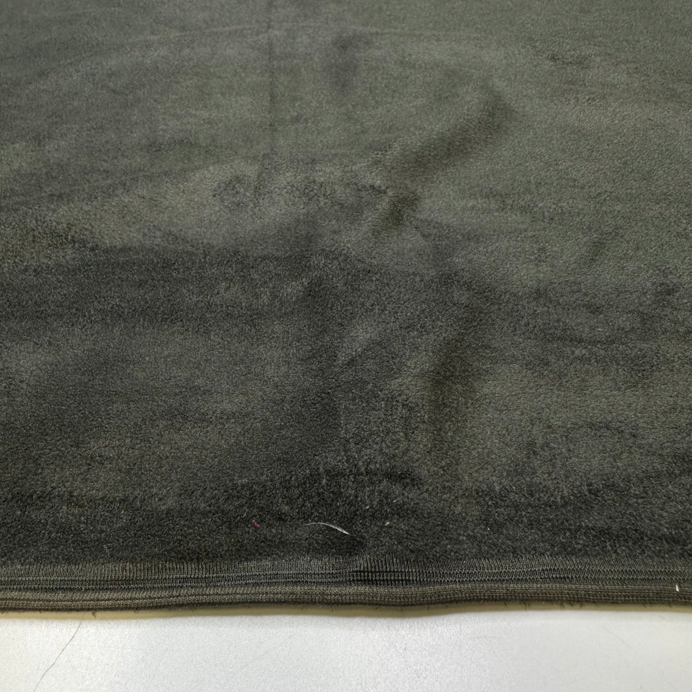 Motorbike Zaddy - Faux Suede Polyester Blend Knit - Dark Olive Green - 1.2M Bundle - True Deadstock fabric Fabric by private - Sustainable Textile | FABCYCLE