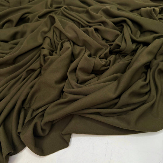 Mountain River Adventure - Jersey Polyester Blend Knit - Dark Green - 1.75M Bundle - True Deadstock fabric Fabric by private - Sustainable Textile | FABCYCLE