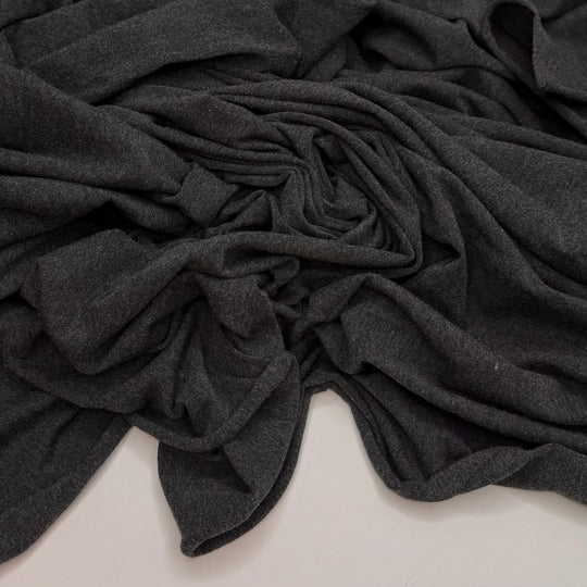 Mountaineering - Jersey Rayon Blend Knit - Dark Grey - 2.8M Bundle - True Deadstock fabric Fabric by private - Sustainable Textile | FABCYCLE