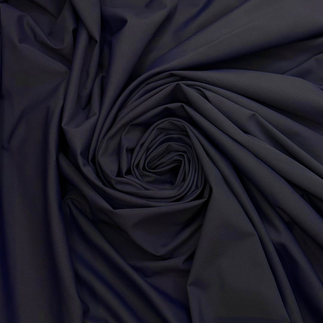 Mountains That Reach The Clouds - Poly/Spandex Knit - Navy - 1M Bundle - True Deadstock fabric Fabric by private - Sustainable Textile | FABCYCLE