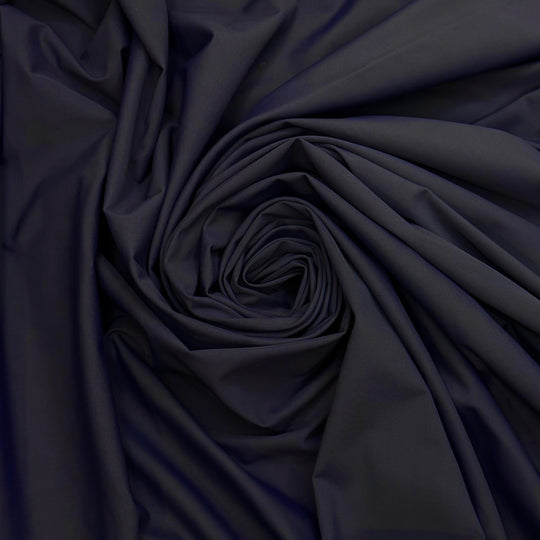 Mountains That Reach The Clouds - Poly/Spandex Knit - Navy - 1M Bundle - True Deadstock fabric Fabric by private - Sustainable Textile | FABCYCLE