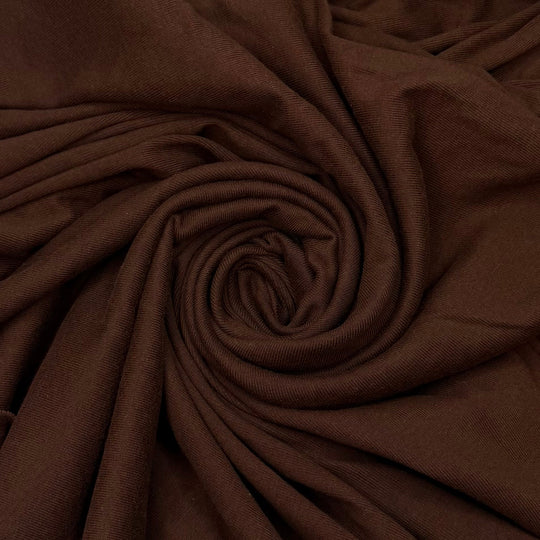 Moving To The Beach - Rib Knit Cotton Knit - Brown - 0.85M Bundle - True Deadstock fabric Fabric by private - Sustainable Textile | FABCYCLE