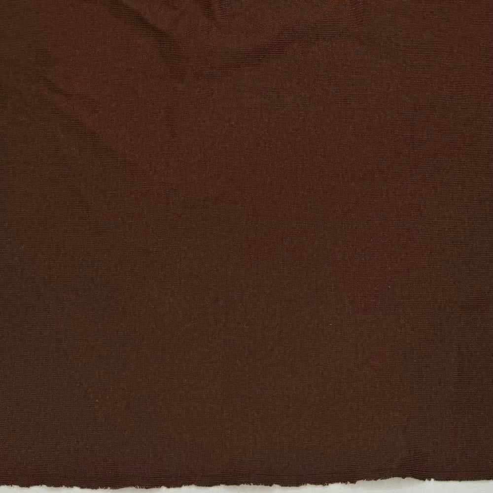 Moving To The Beach - Rib Knit Cotton Knit - Brown - 0.85M Bundle - True Deadstock fabric Fabric by private - Sustainable Textile | FABCYCLE