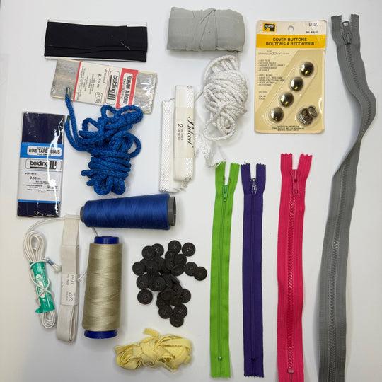 Mr. Blue Eyes - Supplies Grab Bag - Multi - Pack - True Deadstock supplies Fabric by private - Sustainable Textile | FABCYCLE