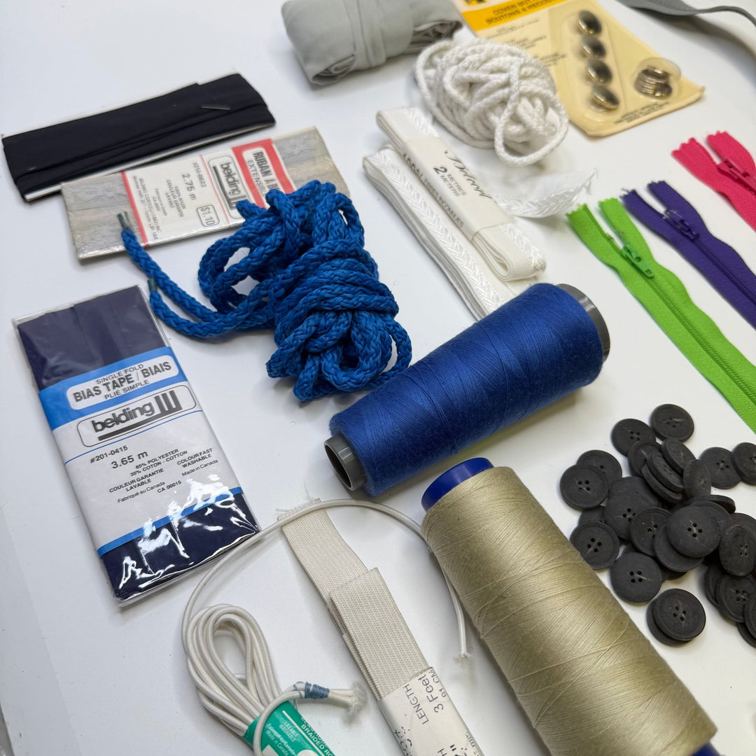 Mr. Blue Eyes - Supplies Grab Bag - Multi - Pack - True Deadstock supplies Fabric by private - Sustainable Textile | FABCYCLE