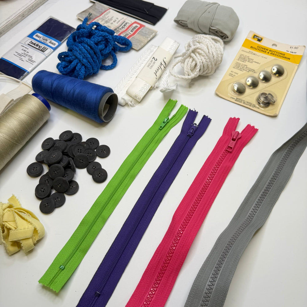Mr. Blue Eyes - Supplies Grab Bag - Multi - Pack - True Deadstock supplies Fabric by private - Sustainable Textile | FABCYCLE