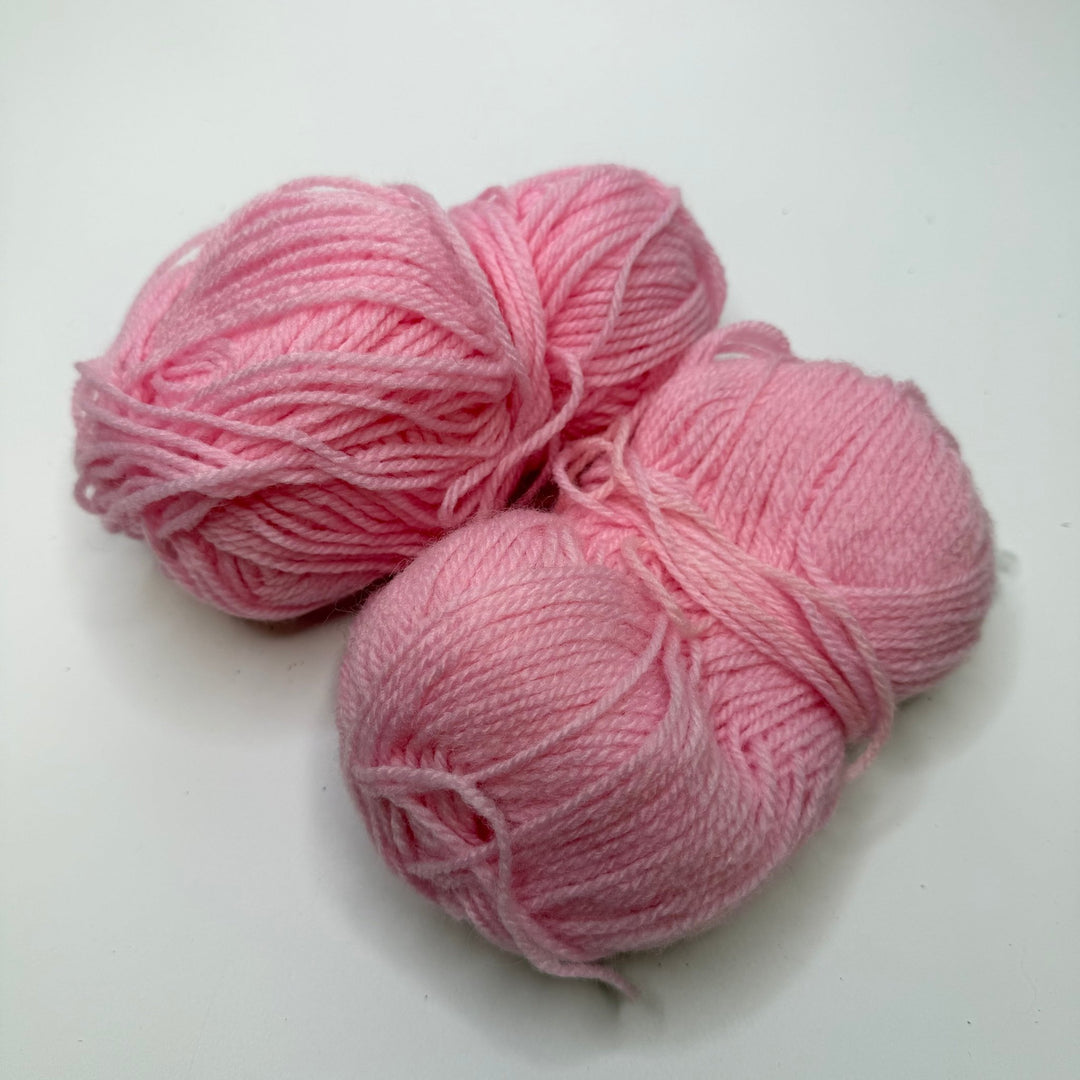 Ms. Mary Acrylic Yarn - Pink - 2 Pack - True Deadstock supplies Fabric by private - Sustainable Textile | FABCYCLE