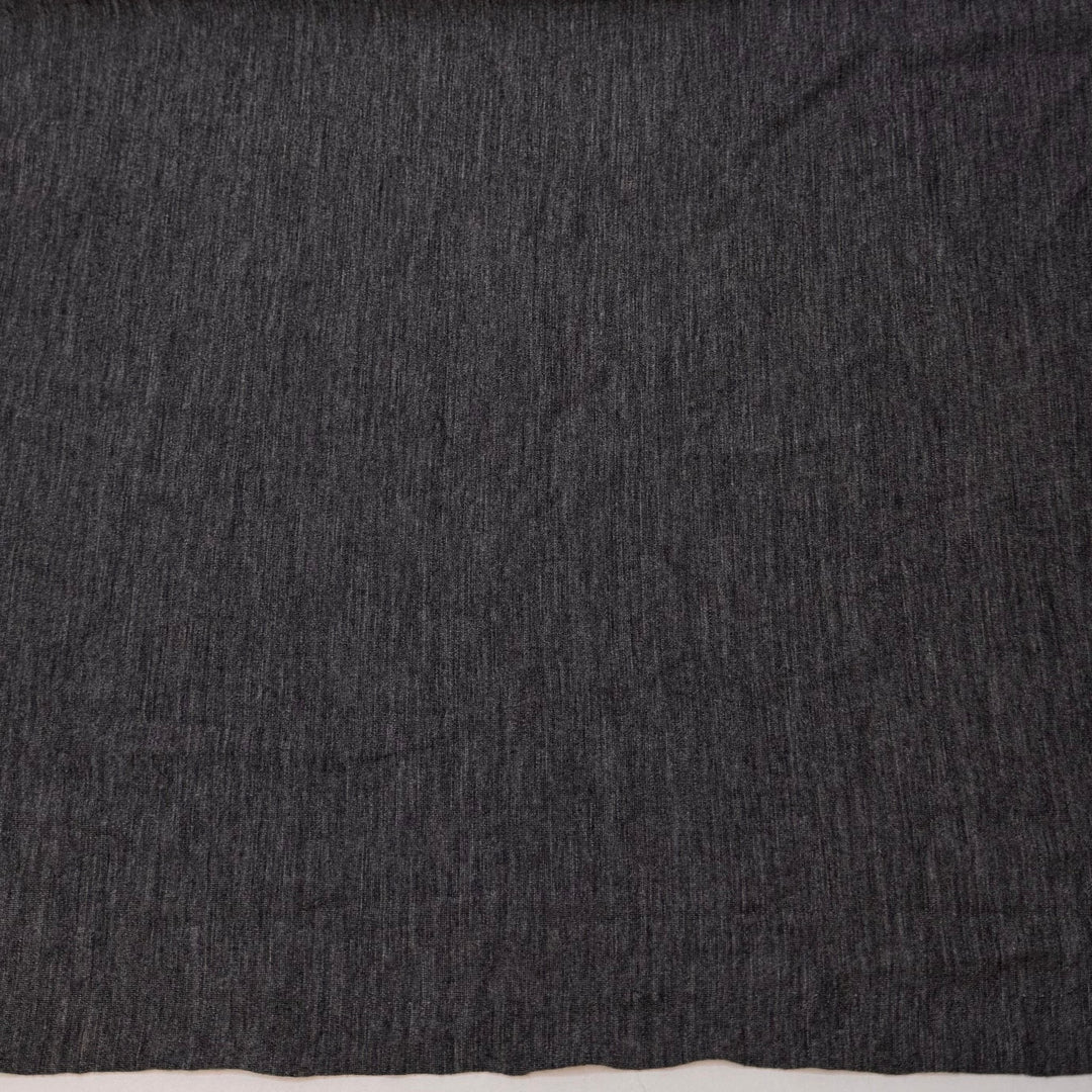 Much Needed Rain - Merino Wool Blend Jersey Knit - Dark Grey Heathered - 2.4M Bundle - True Deadstock fabric Fabric by private - Sustainable Textile | FABCYCLE