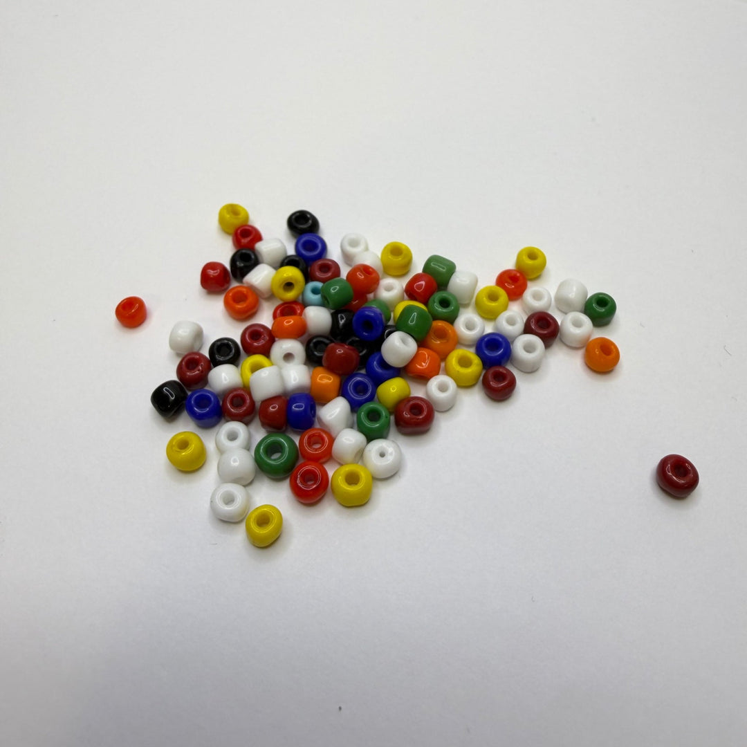 Multi Coloured Glossy Seed Beads Beads - Multi - 75 Pack - True Deadstock supplies Fabric by private - Sustainable Textile | FABCYCLE