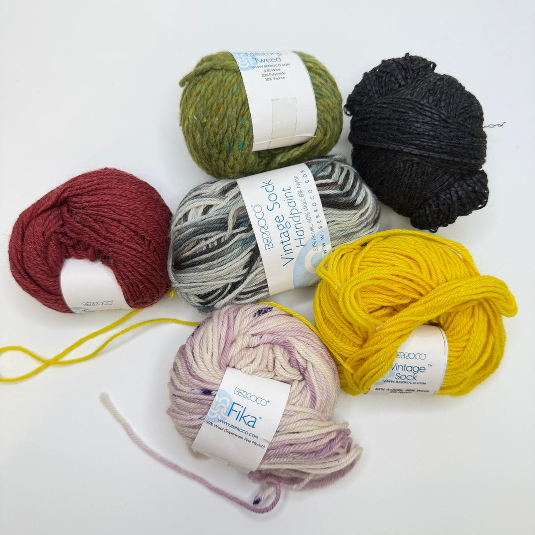 Multi Fiber Yarn - Multi - 6 Pack - True Deadstock supplies Fabric by private - Sustainable Textile | FABCYCLE
