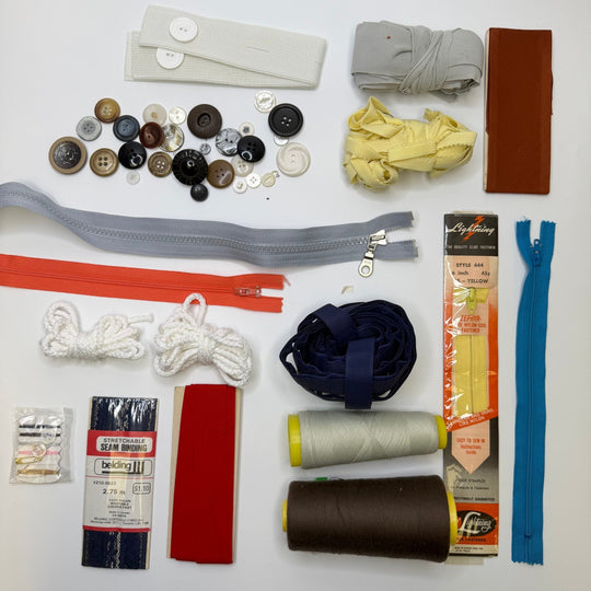 Mushroom Hunting - Supplies Grab Bag - Multi - Pack - True Deadstock supplies Fabric by private - Sustainable Textile | FABCYCLE