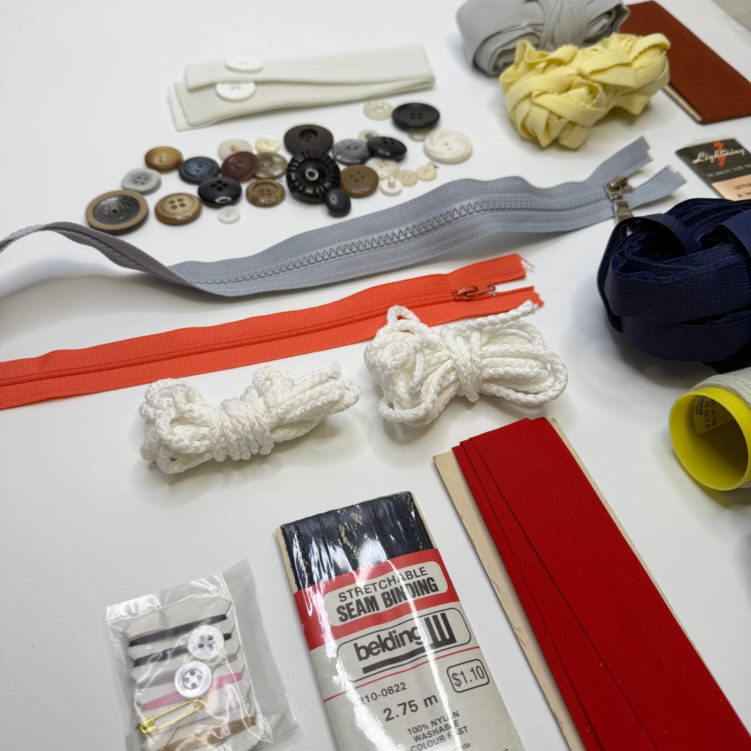 Mushroom Hunting - Supplies Grab Bag - Multi - Pack - True Deadstock supplies Fabric by private - Sustainable Textile | FABCYCLE