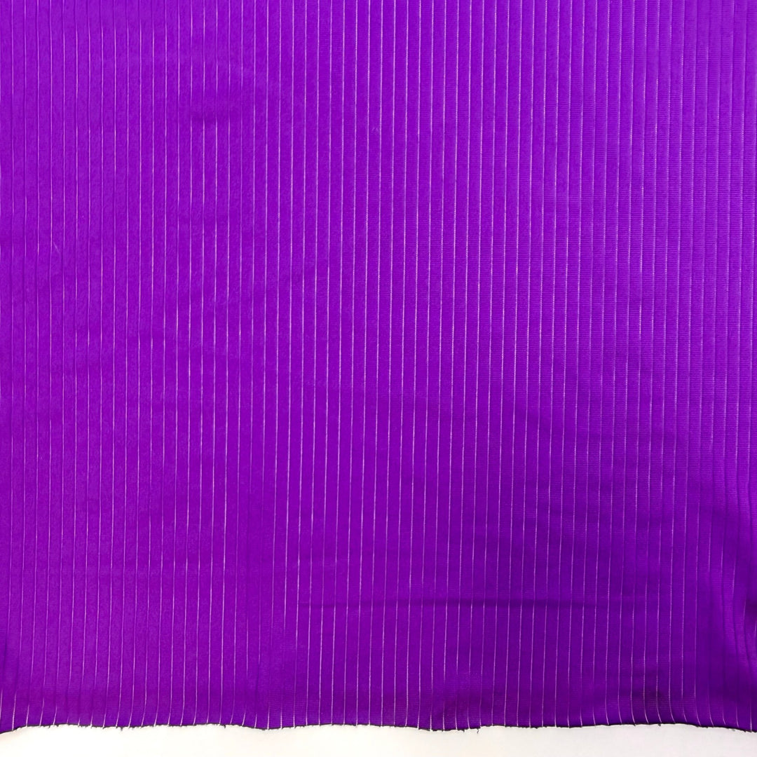 Music Festival Season - Rib Knit Polyester Blend Knit - Purple - 1.7M Bundle - True Deadstock fabric Fabric by private - Sustainable Textile | FABCYCLE