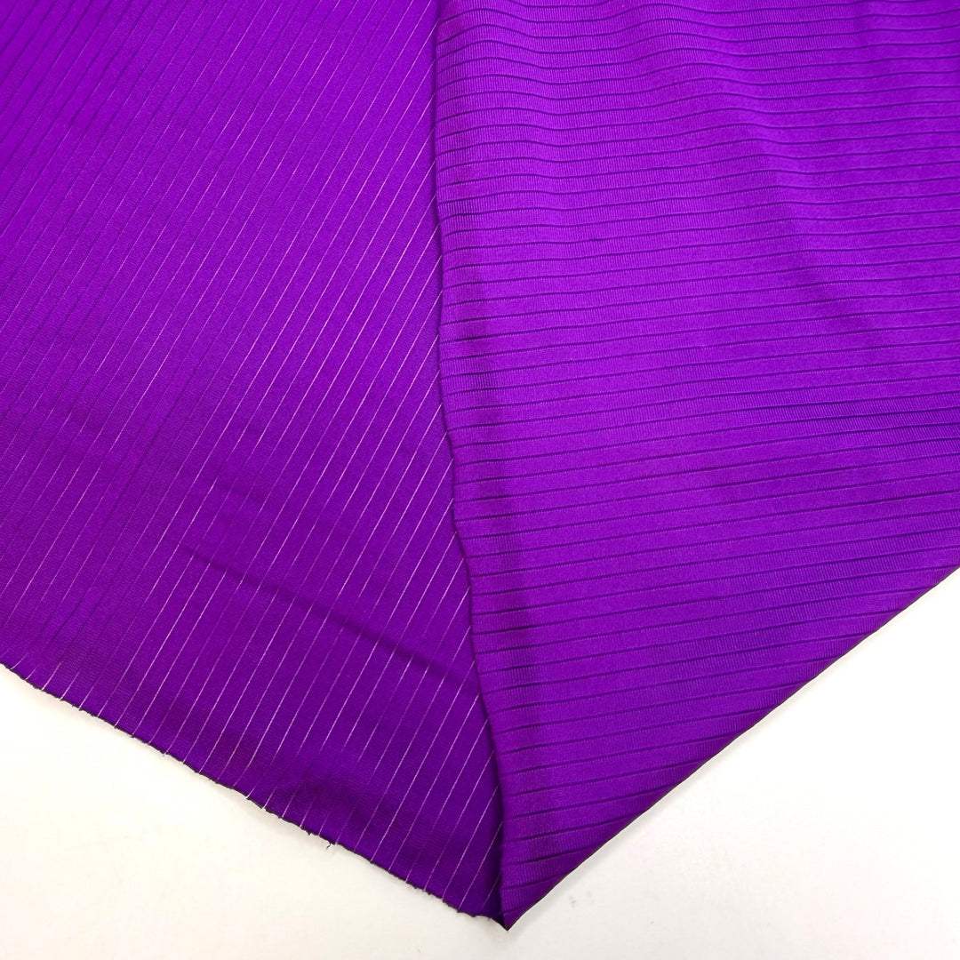 Music Festival Season - Rib Knit Polyester Blend Knit - Purple - 1.7M Bundle - True Deadstock fabric Fabric by private - Sustainable Textile | FABCYCLE