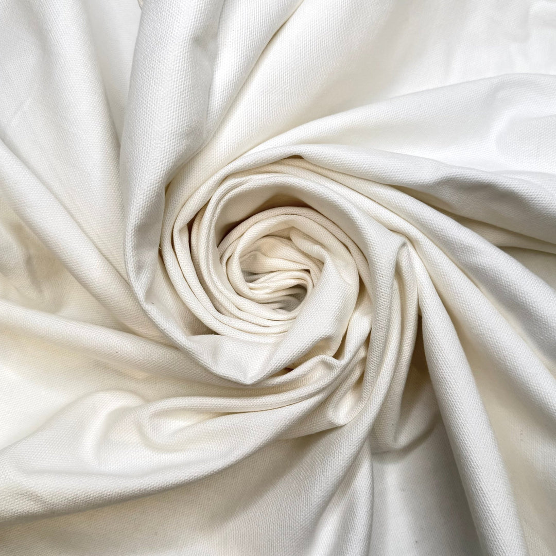 My Canvas Is A Tote Bag - Cotton Woven - White - 2.1M Bundle - True Deadstock fabric Fabric by private - Sustainable Textile | FABCYCLE