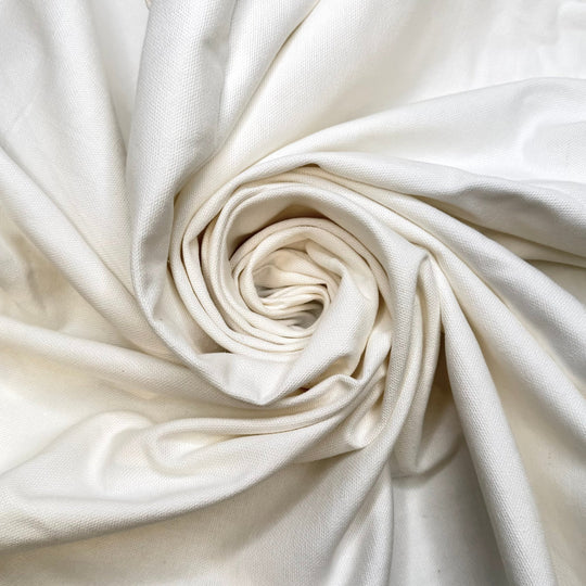 My Canvas Is A Tote Bag - Cotton Woven - White - 2.1M Bundle - True Deadstock fabric Fabric by private - Sustainable Textile | FABCYCLE