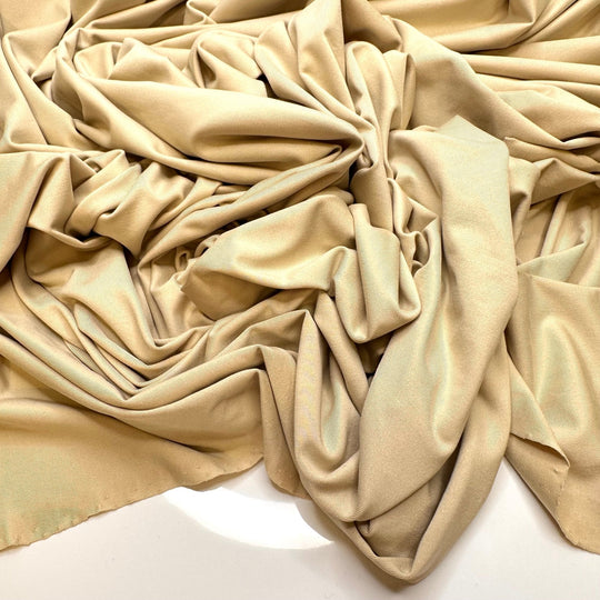 My Day Off - Chitosante Poly/Spandex Knit - Light Yellow/Beige - 3.9M Bundle - True Deadstock fabric Fabric by private - Sustainable Textile | FABCYCLE