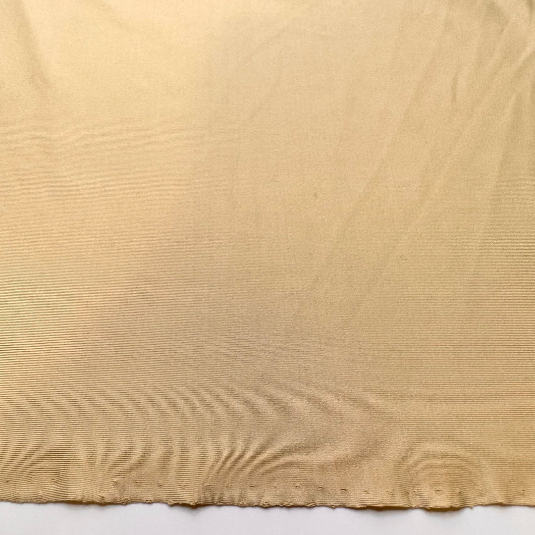 My Day Off - Chitosante Poly/Spandex Knit - Light Yellow/Beige - 3.9M Bundle - True Deadstock fabric Fabric by private - Sustainable Textile | FABCYCLE