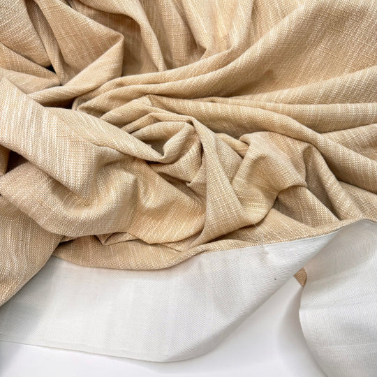 My Favourite Grocery Bag - Cotton Blend Woven - Light Beige - 2.1M Bundle - True Deadstock fabric Fabric by private - Sustainable Textile | FABCYCLE