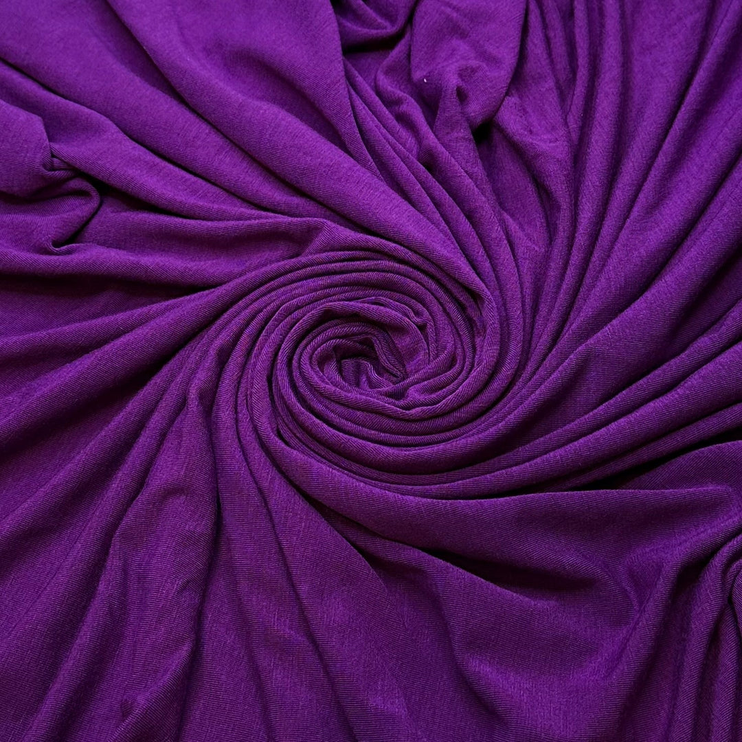 My Favourite Romance Novel - Polyester Blend Knit - Purple - 0.85M Bundle - True Deadstock fabric Fabric by private - Sustainable Textile | FABCYCLE