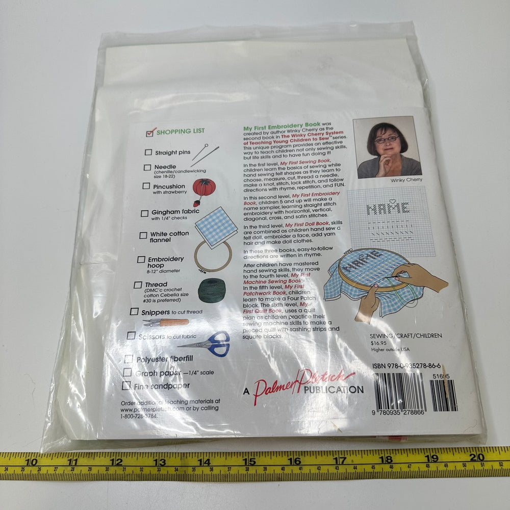 My First Embroidery Book Books - Green Multi - Individual - True Deadstock supplies Fabric by private - Sustainable Textile | FABCYCLE
