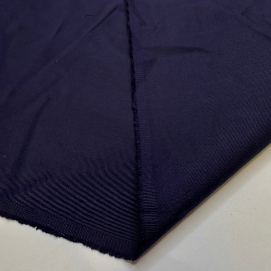 My First Suit - Twill Weave Cotton/Poly Woven - Navy - 1.55M Bundle - True Deadstock fabric Fabric by private - Sustainable Textile | FABCYCLE