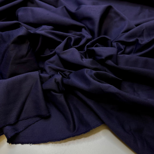 My First Suit - Twill Weave Cotton/Poly Woven - Navy - 1.55M Bundle - True Deadstock fabric Fabric by private - Sustainable Textile | FABCYCLE