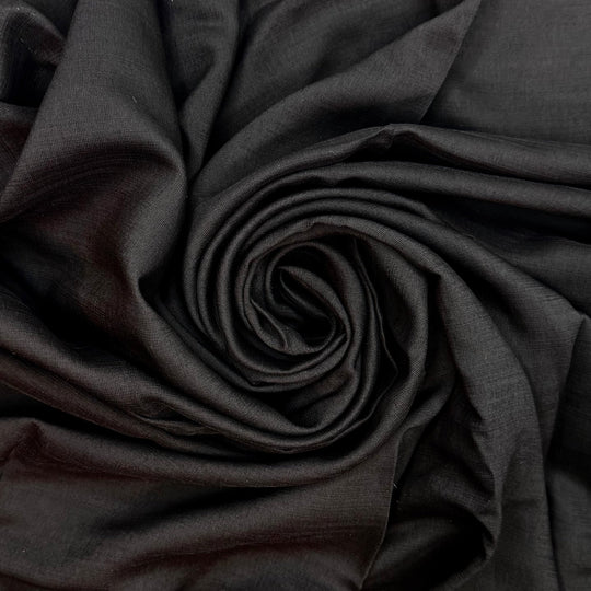 My Handsome Prince - Cotton Blend Woven - Black - 3M Bundle - True Deadstock fabric Fabric by private - Sustainable Textile | FABCYCLE