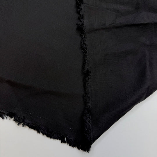 My Handsome Prince - Cotton Blend Woven - Black - 3M Bundle - True Deadstock fabric Fabric by private - Sustainable Textile | FABCYCLE