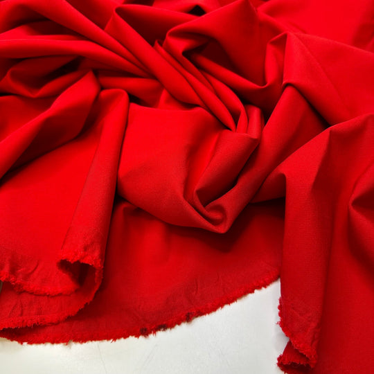 My House My Rules - Synthetic Blend Woven - Red - 1.7M Bundle - True Deadstock fabric Fabric by private - Sustainable Textile | FABCYCLE