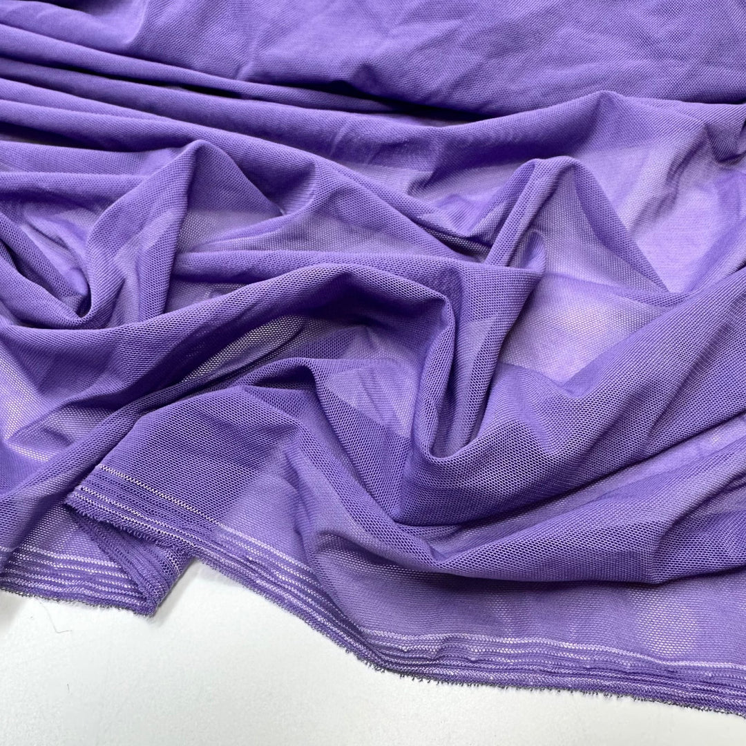 My Princess Queen Outfit - Mesh Poly/Spandex Knit - Purple - 2M Bundle - True Deadstock fabric Fabric by private - Sustainable Textile | FABCYCLE