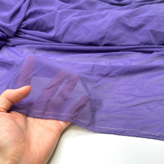 My Princess Queen Outfit - Mesh Poly/Spandex Knit - Purple - 2M Bundle - True Deadstock fabric Fabric by private - Sustainable Textile | FABCYCLE