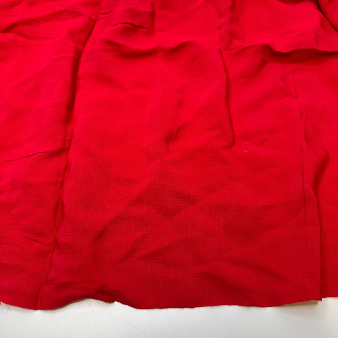 My Red Carpet Moment - Cotton Blend Woven - Red - 1M Bundle - True Deadstock fabric Fabric by private - Sustainable Textile | FABCYCLE