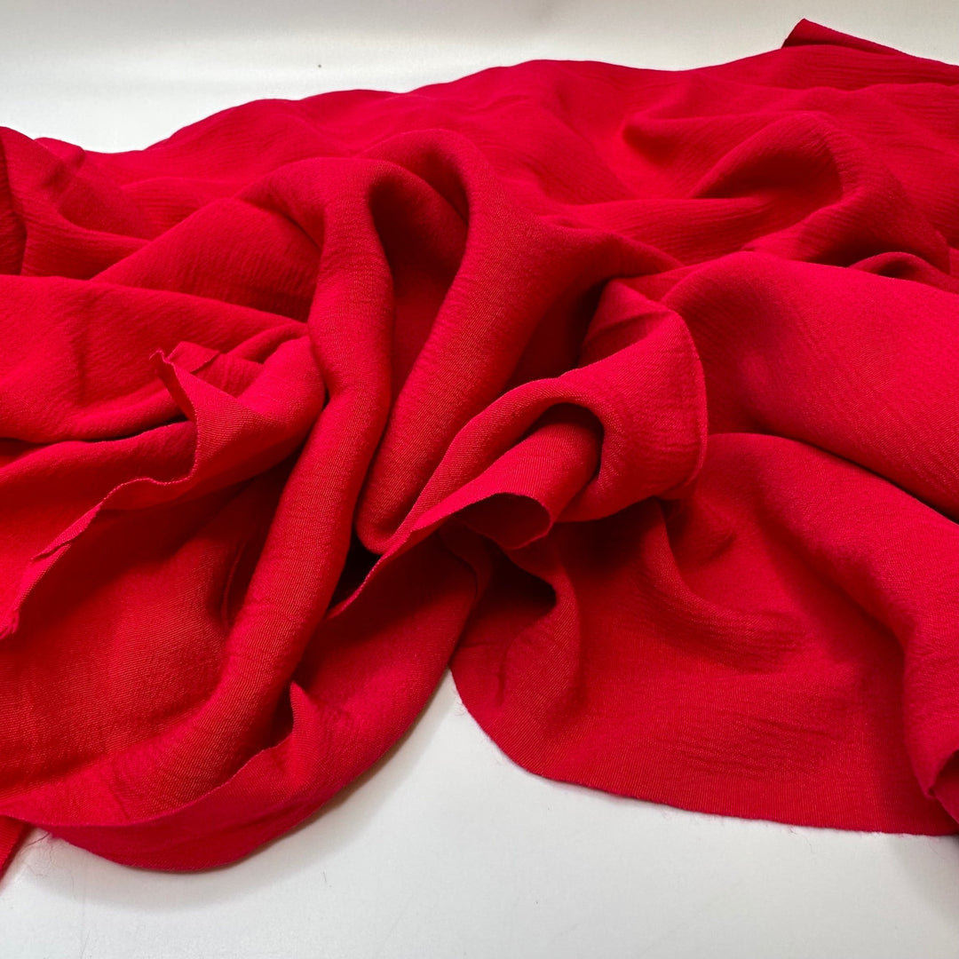 My Red Carpet Moment - Cotton Blend Woven - Red - 1M Bundle - True Deadstock fabric Fabric by private - Sustainable Textile | FABCYCLE
