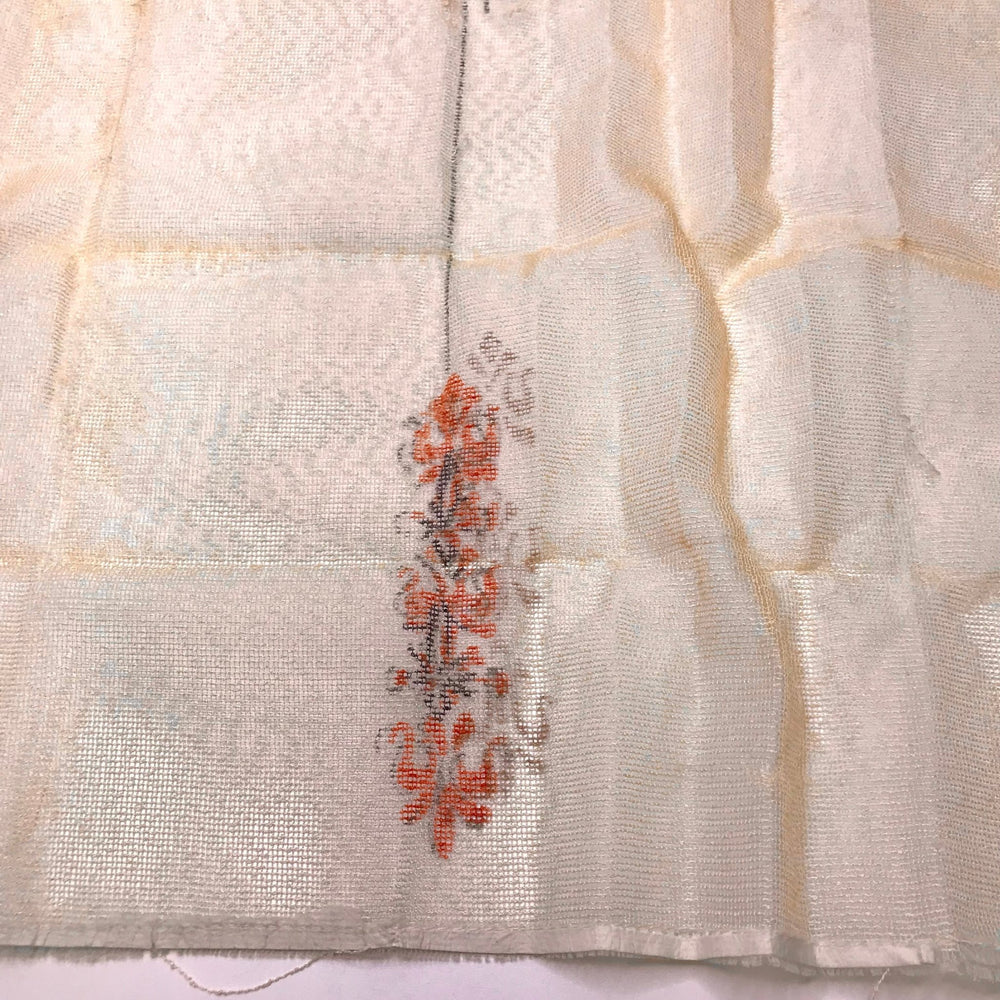 MySpace - Vintage Polyester Blend Woven - Light Beige Multi Abstract - 1M Bundle - True Deadstock fabric Fabric by private - Sustainable Textile | FABCYCLE