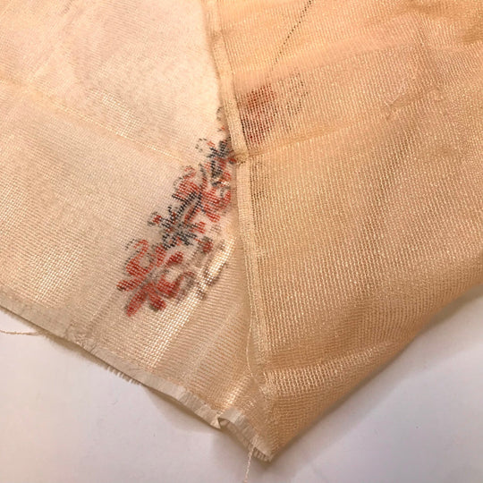 MySpace - Vintage Polyester Blend Woven - Light Beige Multi Abstract - 1M Bundle - True Deadstock fabric Fabric by private - Sustainable Textile | FABCYCLE
