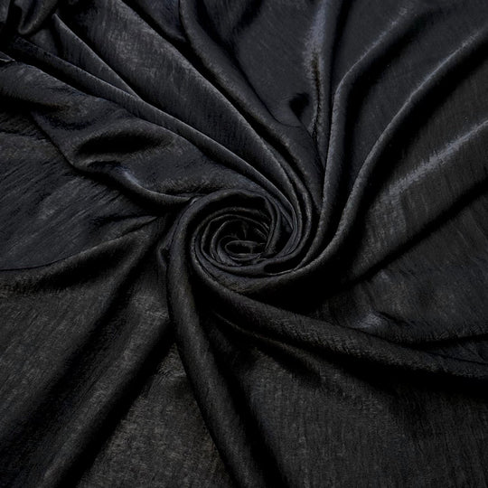 Mysterious Figure - Polyester Blend Woven - Black - Bundles - True Deadstock fabric Fabric by private - Sustainable Textile | FABCYCLE