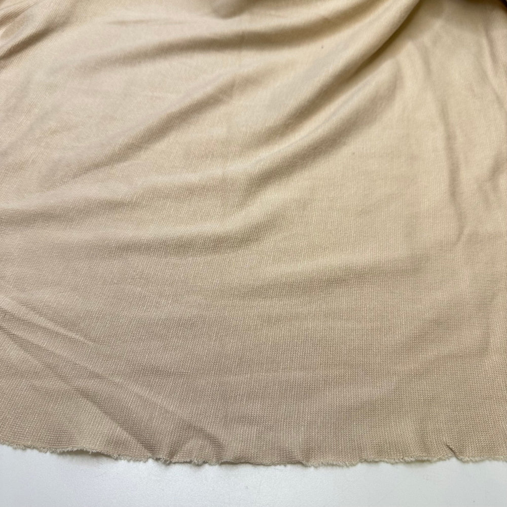 Naked Almonds - Rib Knit Bamboo/Cotton Knit - Dark Cream - Bundles - True Deadstock fabric Fabric by private - Sustainable Textile | FABCYCLE