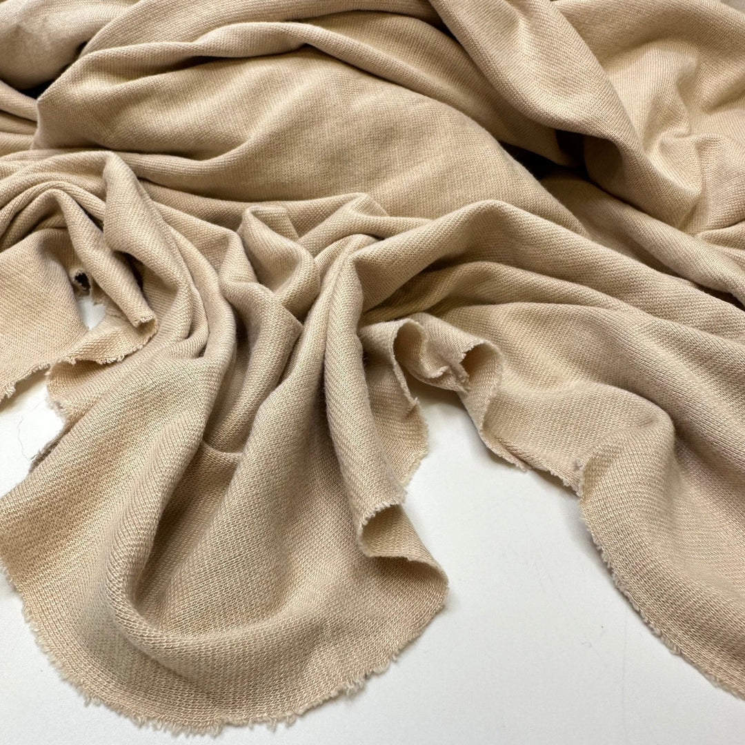 Naked Almonds - Rib Knit Bamboo/Cotton Knit - Dark Cream - Bundles - True Deadstock fabric Fabric by private - Sustainable Textile | FABCYCLE