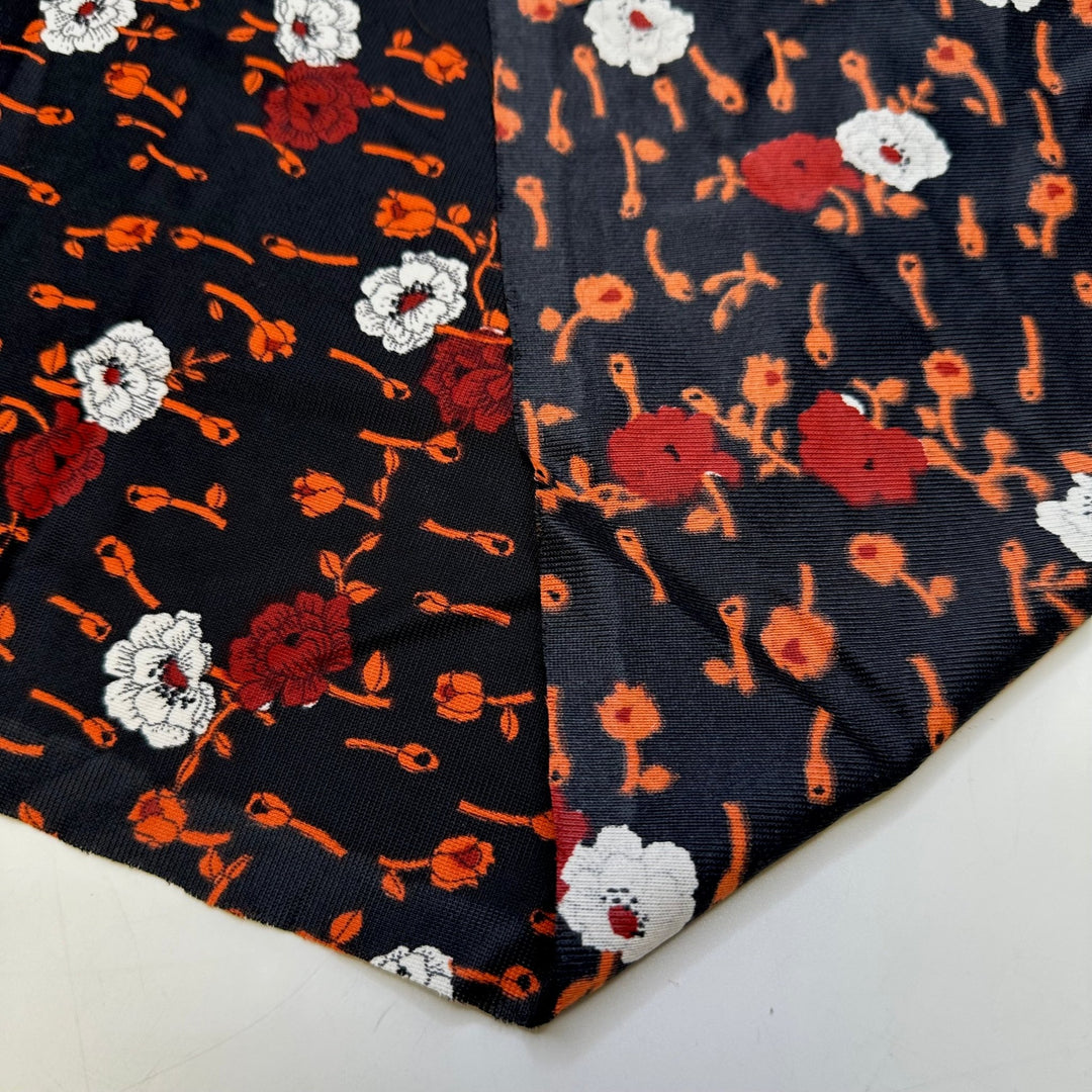 Nanaimo Bar - Polyester Blend Knit - Black Multi Floral - 2.6M Bundle - True Deadstock fabric Fabric by private - Sustainable Textile | FABCYCLE