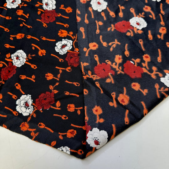 Nanaimo Bar - Polyester Blend Knit - Black Multi Floral - 2.6M Bundle - True Deadstock fabric Fabric by private - Sustainable Textile | FABCYCLE