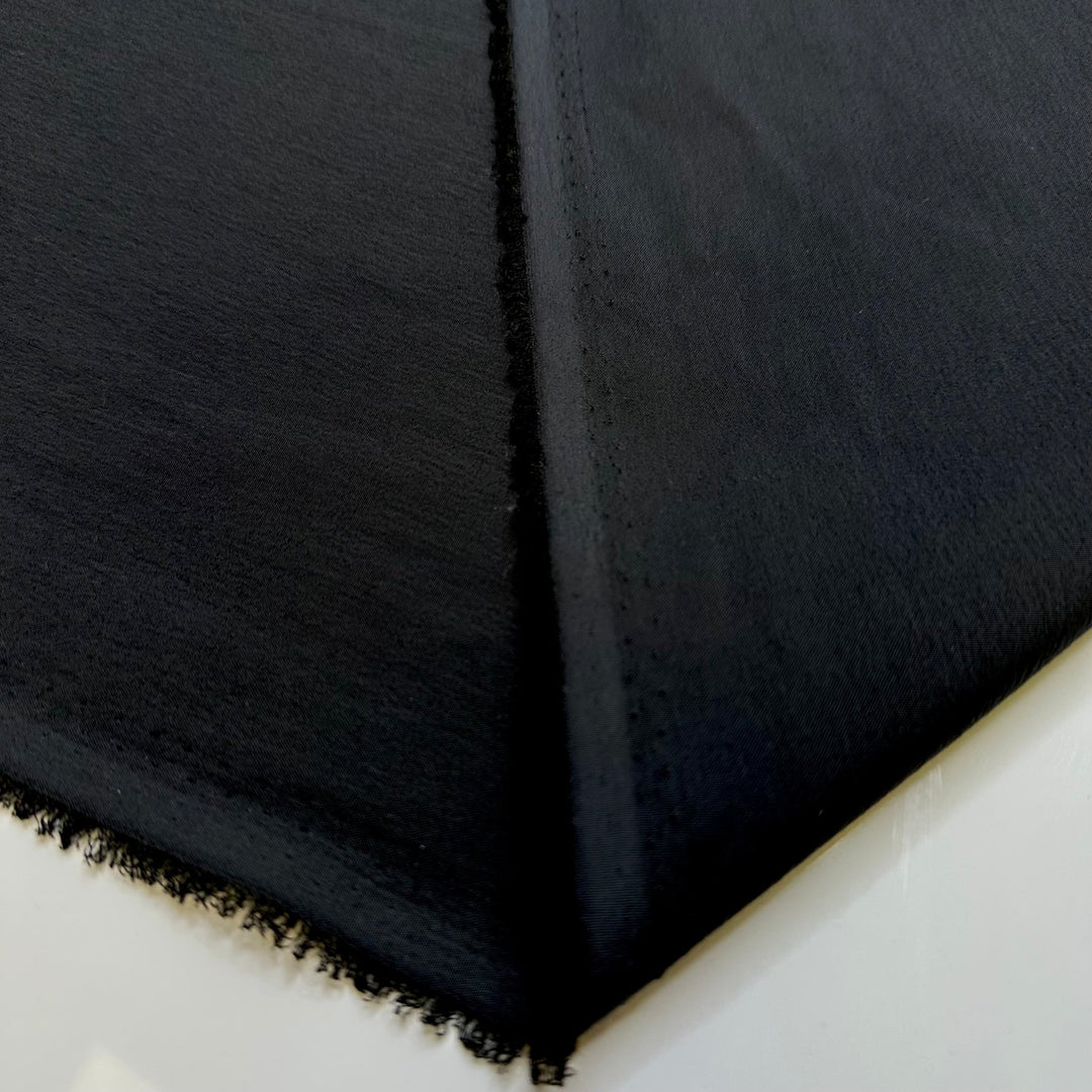 Nap Time - Polyester Blend Woven - Black - 1M Bundle - True Deadstock fabric Fabric by private - Sustainable Textile | FABCYCLE